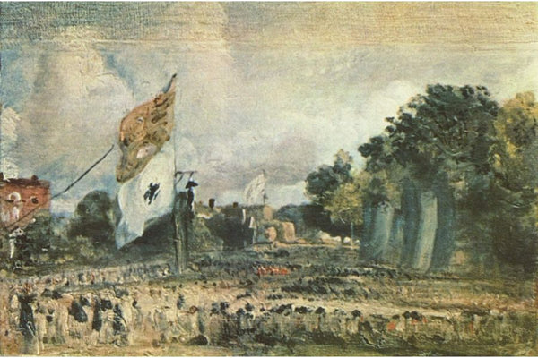 Waterloo Feast at East Bergholt Painting by John Constable
