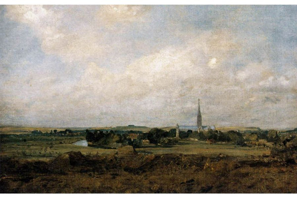 Salisbury Cathedral from the Bishop's Grounds Painting by John Constable