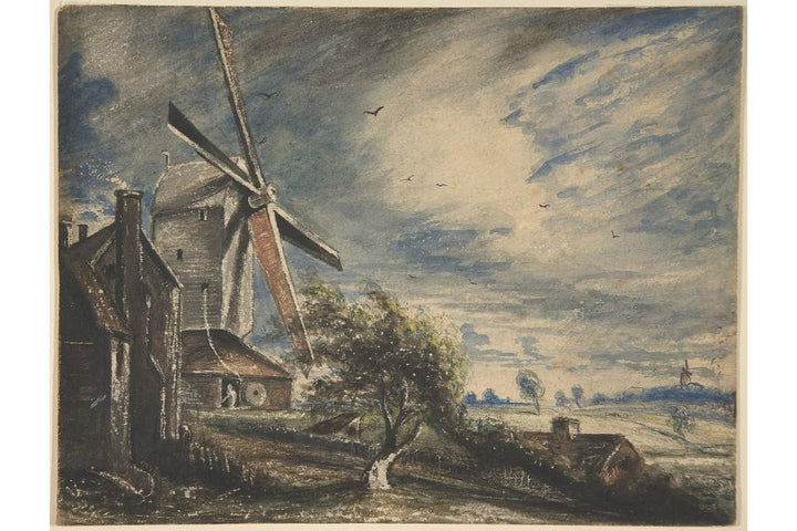 A Mill Near Colchester Painting by John Constable