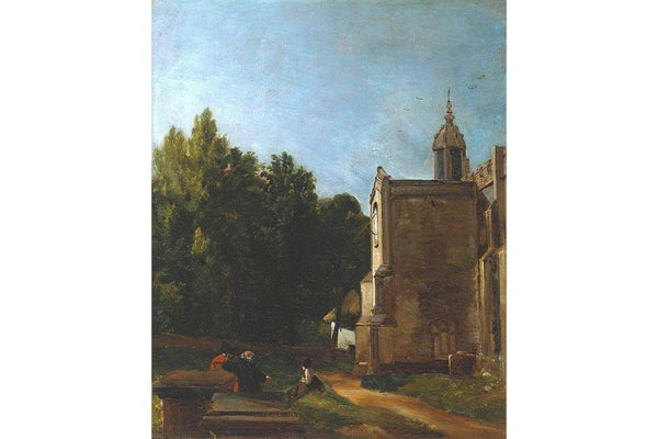 A Church Porch (The Church Porch East Bergholt) 1809 Painting by John Constable
