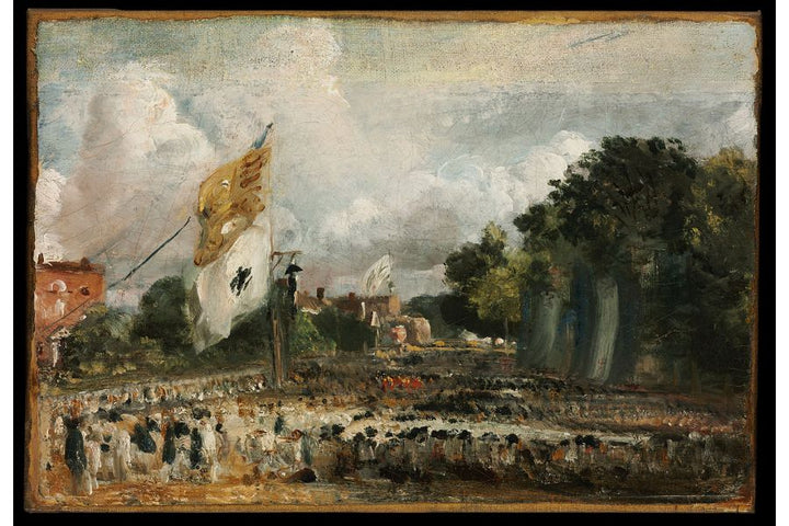 Holiday Of Waterloo In East Bergholt Painting by John Constable