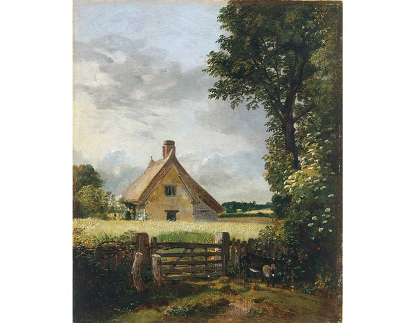 A Cottage in a Cornfield, 1817 Painting by John Constable