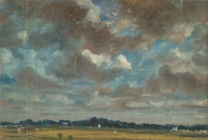 Extensive Landscape with Grey Clouds, c.1821 Painting by John Constable