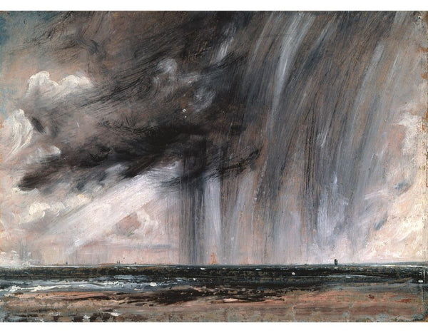 Seascape Study with Rain Cloud Painting by John Constable