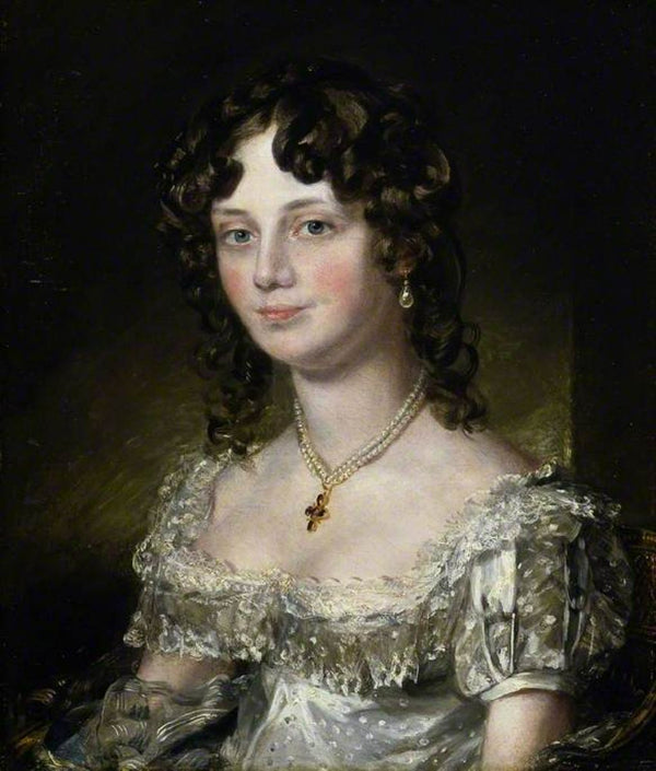 Portrait of Mrs Mary Fisher, wife of John Fisher, Archdeacon of Berkshire, 1816 Painting by John Constable