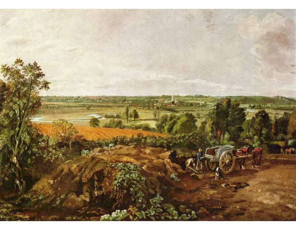 Stour Valley and Dedham Church, c.1815 Painting by John Constable