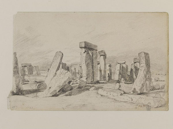 Stonehenge, Wiltshire, 1820 Painting by John Constable