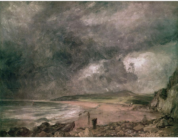 Weymouth Bay with Approaching Storm Painting by John Constable