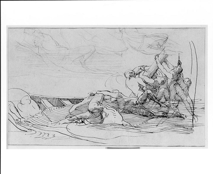 Study for "The Siege of Gibraltar": The Wrecked Painting by John Singleton Copley