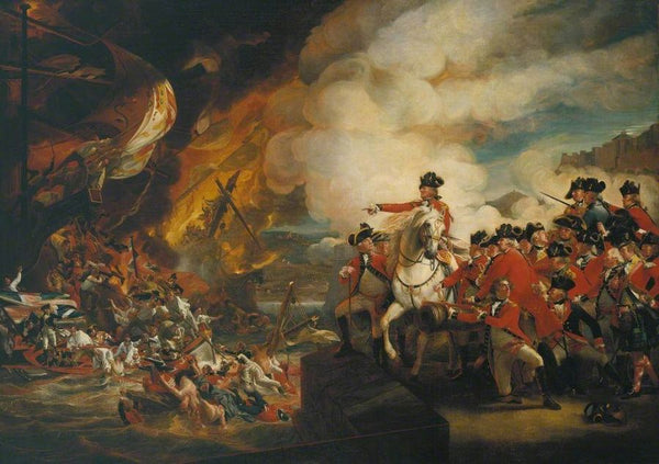 The Siege and Relief of Gibraltar, 14th September 1782, c.1783 Painting by John Singleton Copley