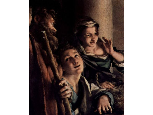Adoration of the Shepherds (The Night), detail, shepherds 