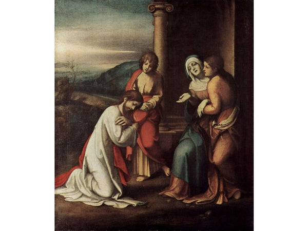 Goodbye Christ of Mary, with Mary and Martha, the sister of Lazarus 