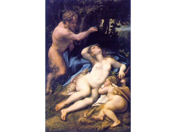 Venus and Cupid with a Satyr 1528 