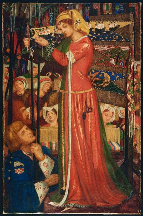 Before The Battle Painting by Dante Gabriel Rossetti