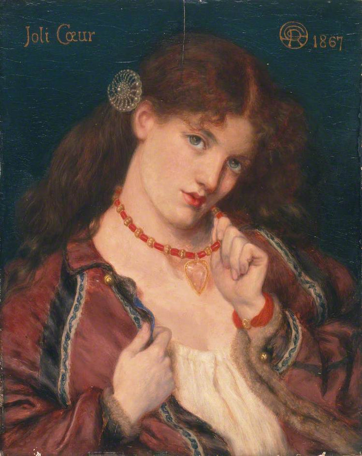Joli Coeur (Pretty Heart) Painting by Dante Gabriel Rossetti