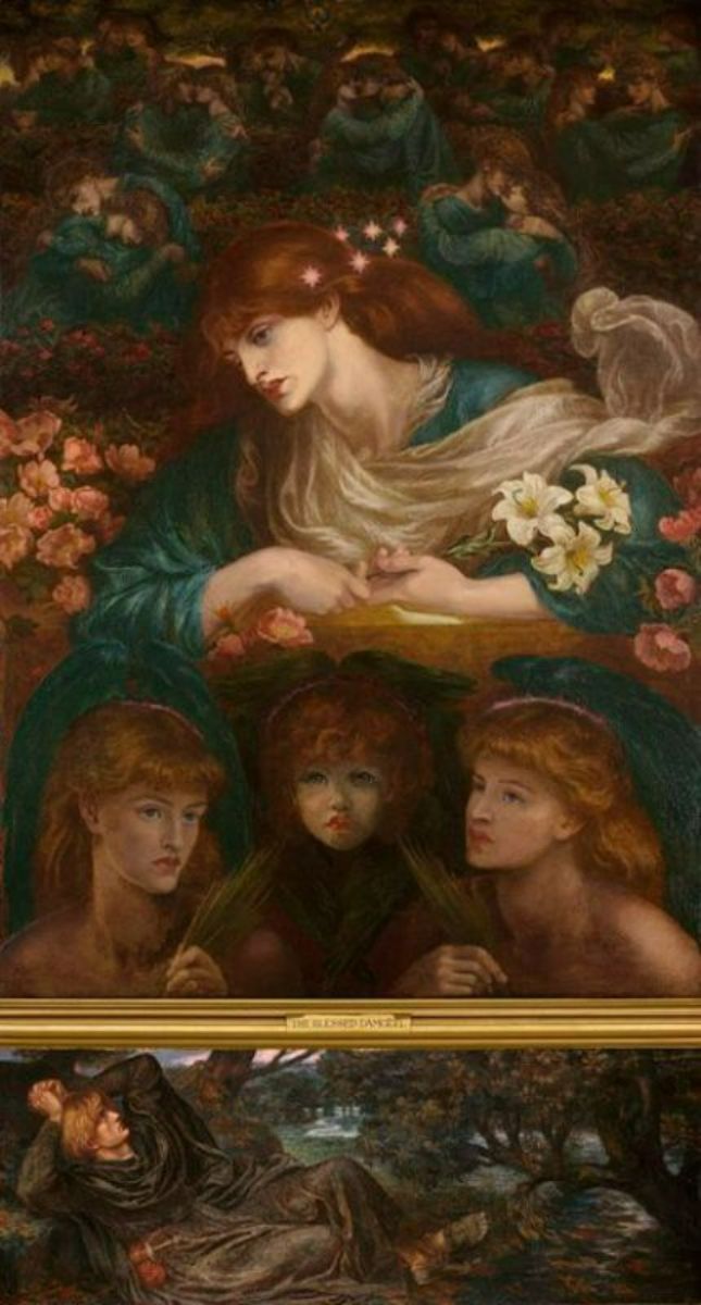 The Blessed Damozel Painting by Dante Gabriel Rossetti