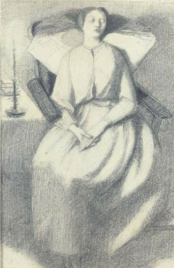Elizabeth Siddal Seated in a Chair Painting by Dante Gabriel Rossetti