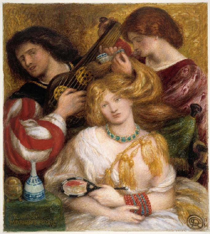 Morning Music Painting by Dante Gabriel Rossetti