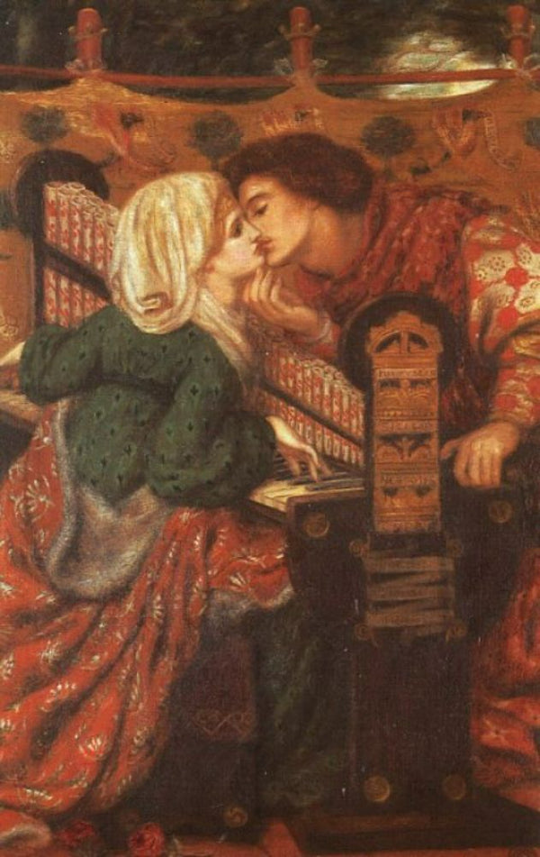King Rene's Honeymoon Painting by Dante Gabriel Rossetti