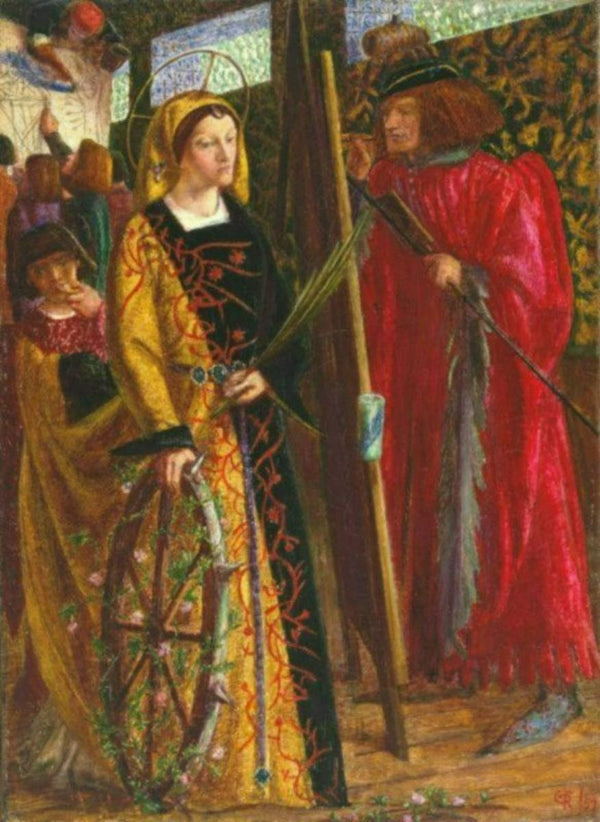 Saint Catherine 1857 Painting by Dante Gabriel Rossetti