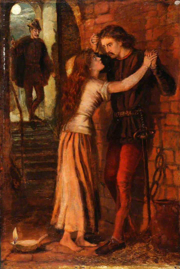 Faust And Margaret In Prison Painting by Dante Gabriel Rossetti