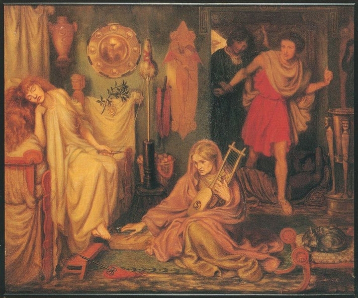 The Return Of Tibullus To Delia2 Painting by Dante Gabriel Rossetti
