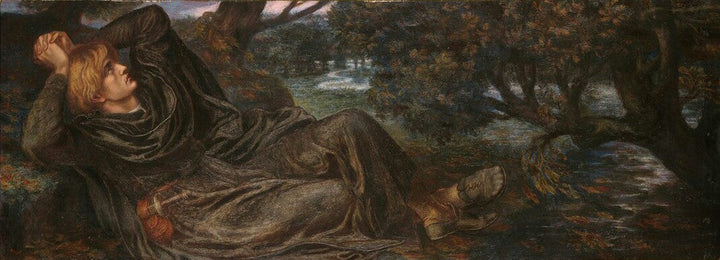 Predella, The Blessed Damozel Painting by Dante Gabriel Rossetti