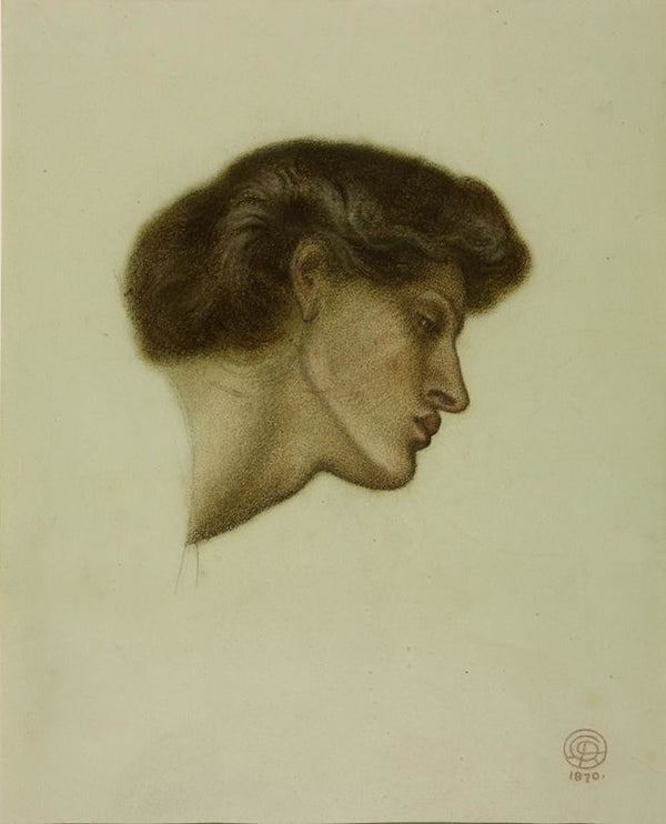 Dante's Dream at the Time of the Death of Beatrice - study Painting by Dante Gabriel Rossetti