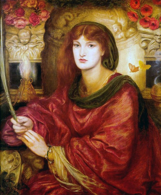 Sibylla Palmifera Painting by Dante Gabriel Rossetti