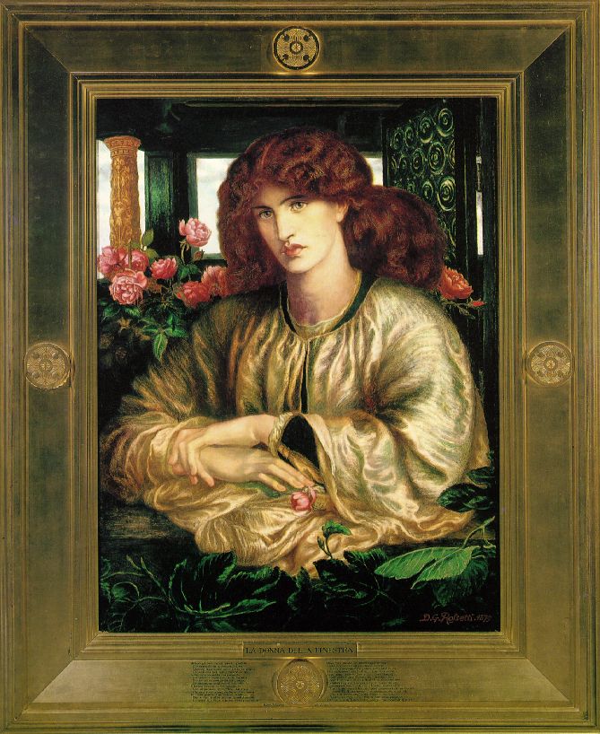 La Donna della Finestra (The Lady of the Window) Painting by Dante Gabriel Rossetti