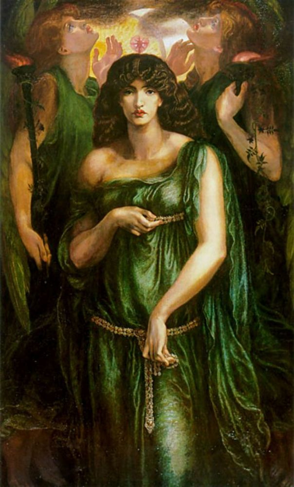 Astarte Syriaca (Syrian Astarte) Painting by Dante Gabriel Rossetti