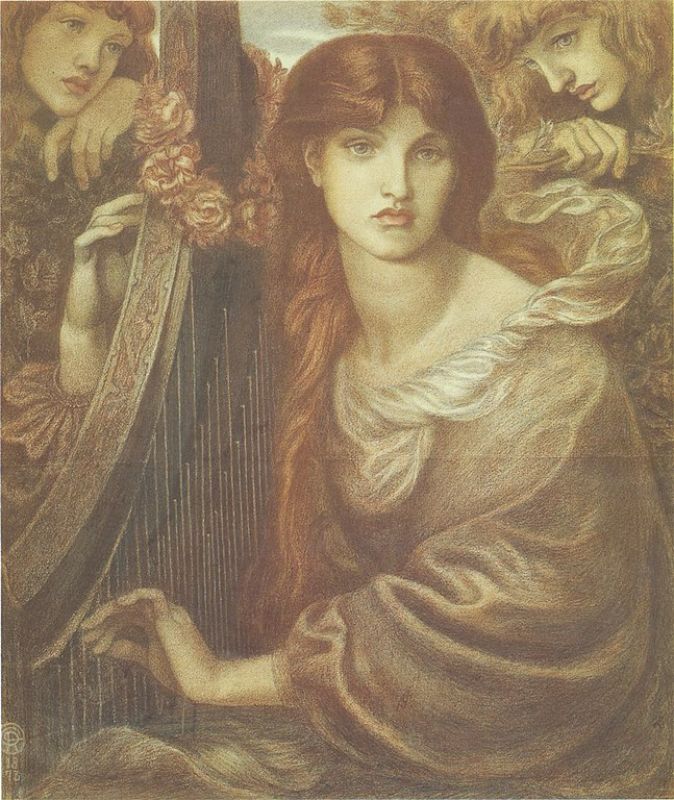 La Ghirlandata I Painting by Dante Gabriel Rossetti