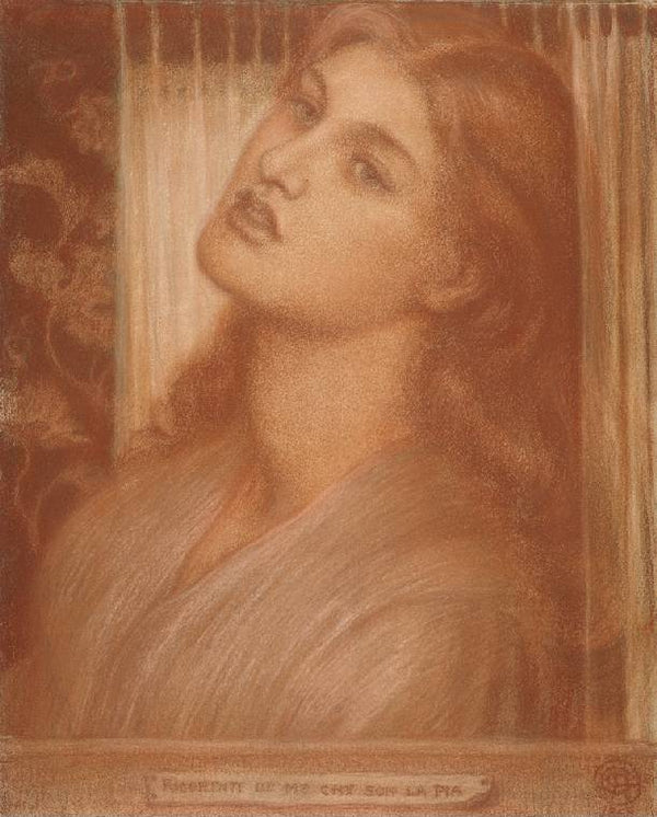 La Pia Painting by Dante Gabriel Rossetti