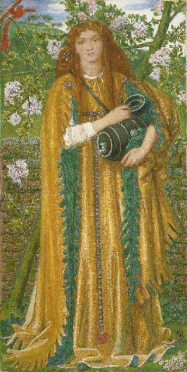 Princess Parisadi Painting by Dante Gabriel Rossetti