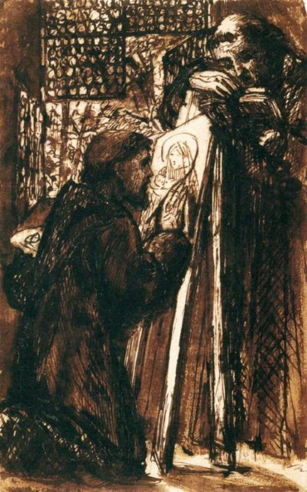 Fra Angelico Painting by Dante Gabriel Rossetti