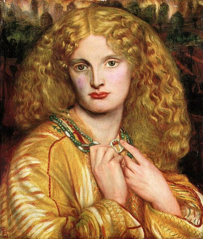 Helen Of Troy Painting by Dante Gabriel Rossetti