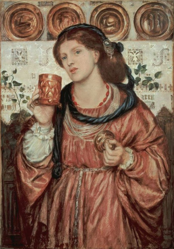 The Love Cup Painting by Dante Gabriel Rossetti