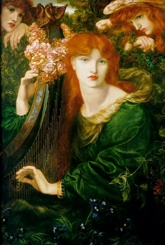 The Garland Painting by Dante Gabriel Rossetti