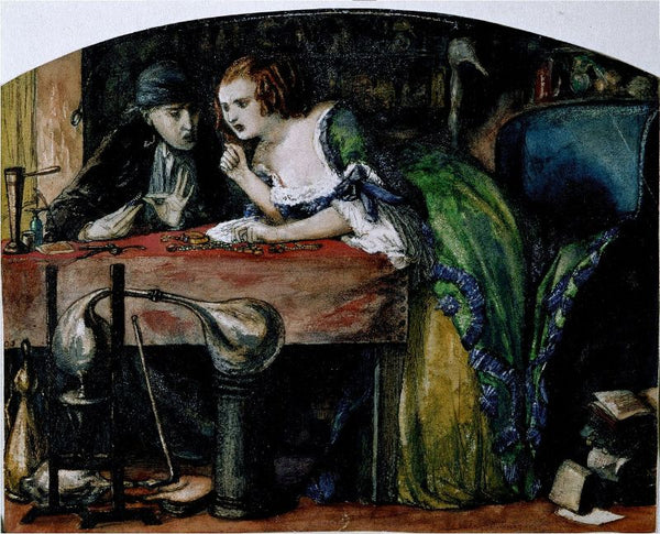 The Laboratory Painting by Dante Gabriel Rossetti