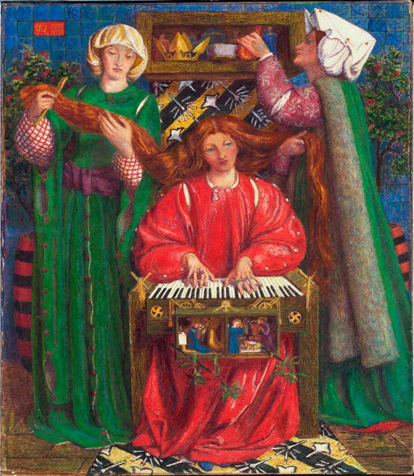 A Christmas Carol2 Painting by Dante Gabriel Rossetti