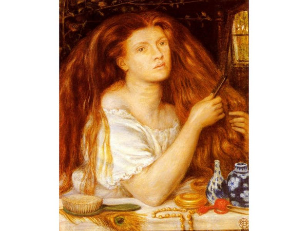 Golden Tresses Painting by Dante Gabriel Rossetti