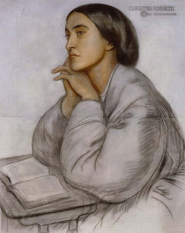 Christina Rossetti Painting by Dante Gabriel Rossetti