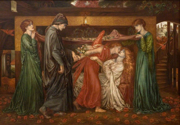 Dante's Dream at the Time of the Death of Beatrice 1871 Painting by Dante Gabriel Rossetti