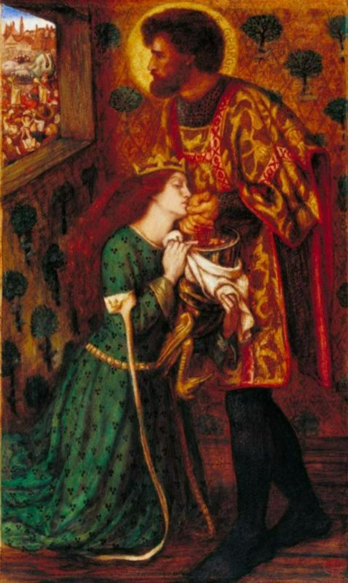 Saint George And The Princess Sabra Painting by Dante Gabriel Rossetti