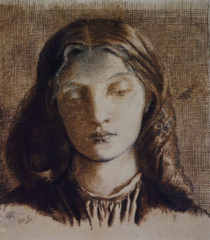 Portrait of Elizabeth Siddal II Painting by Dante Gabriel Rossetti