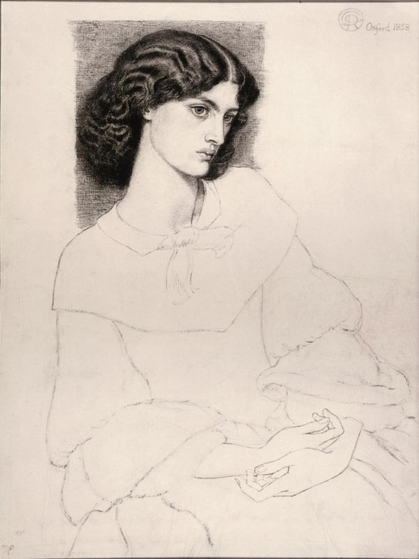 Jane Burden, aged 18 Painting by Dante Gabriel Rossetti