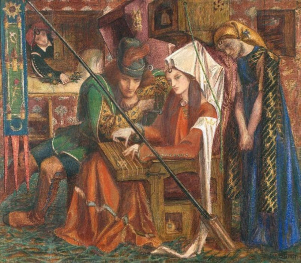 The Tune Of The Seven Towers 1857 Painting by Dante Gabriel Rossetti