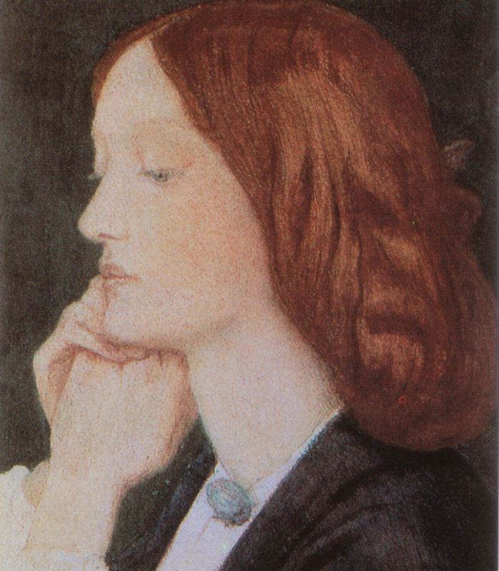 Portrait of Elizabeth Siddal 1854 Painting by Dante Gabriel Rossetti