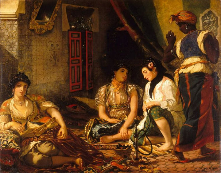 Women of Algiers in Their Apartmente Painting by Eugene Delacroix