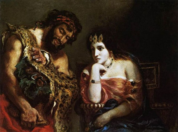 Cleopatra and the Peasant 1838 Painting by Eugene Delacroix